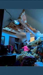 Room before storm damage restoration